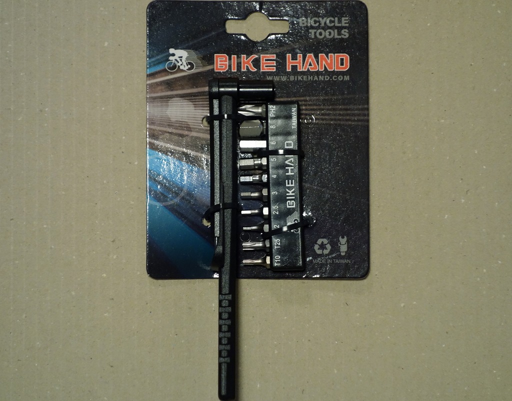 【工具】BIKE HAND コンパクトトルクレンチ＋BITS付き YC-637+BITS