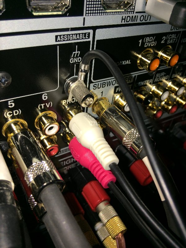 CP-1050 アンプに接続