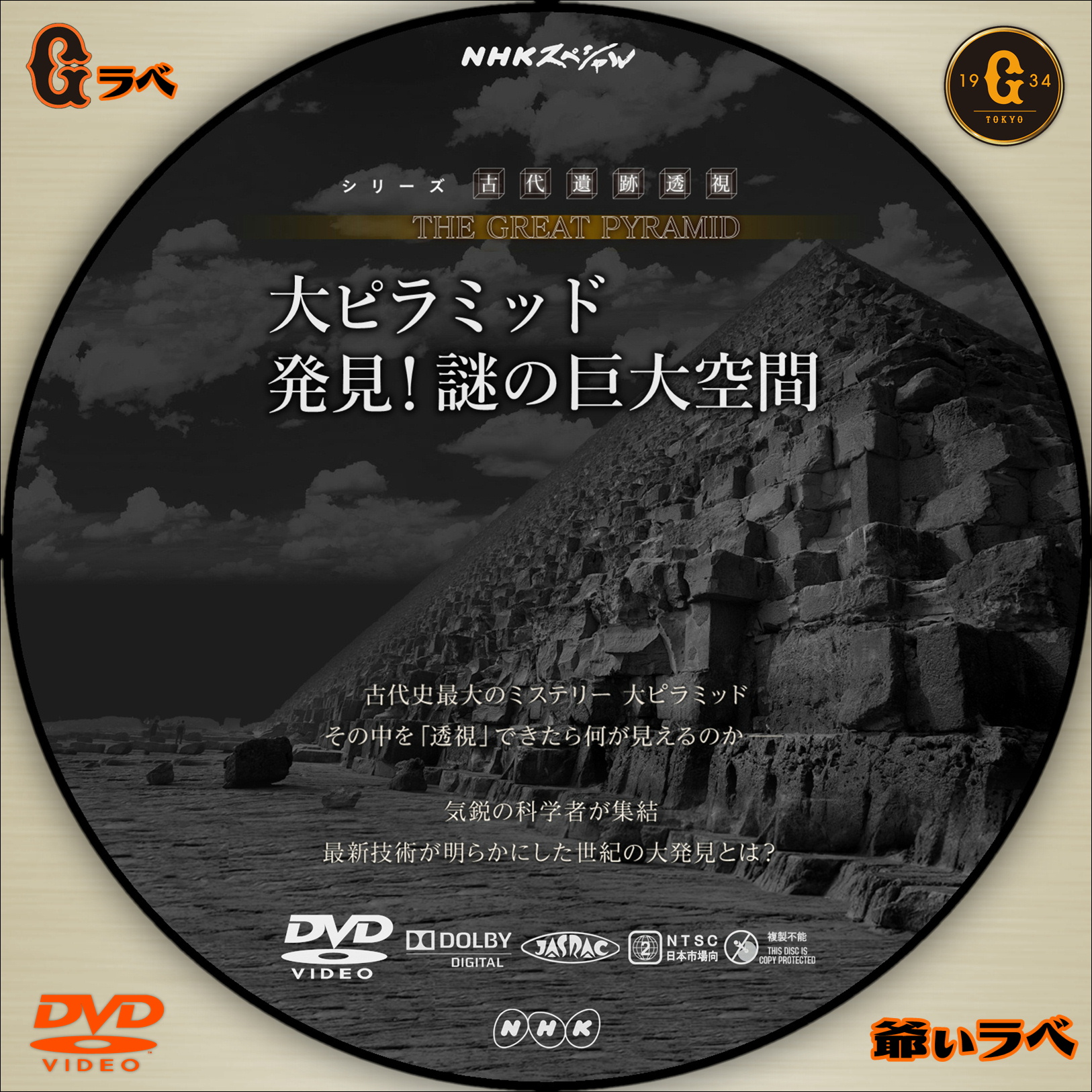 NHK 大ピラミッド 発見！謎の巨大空間（DVD）