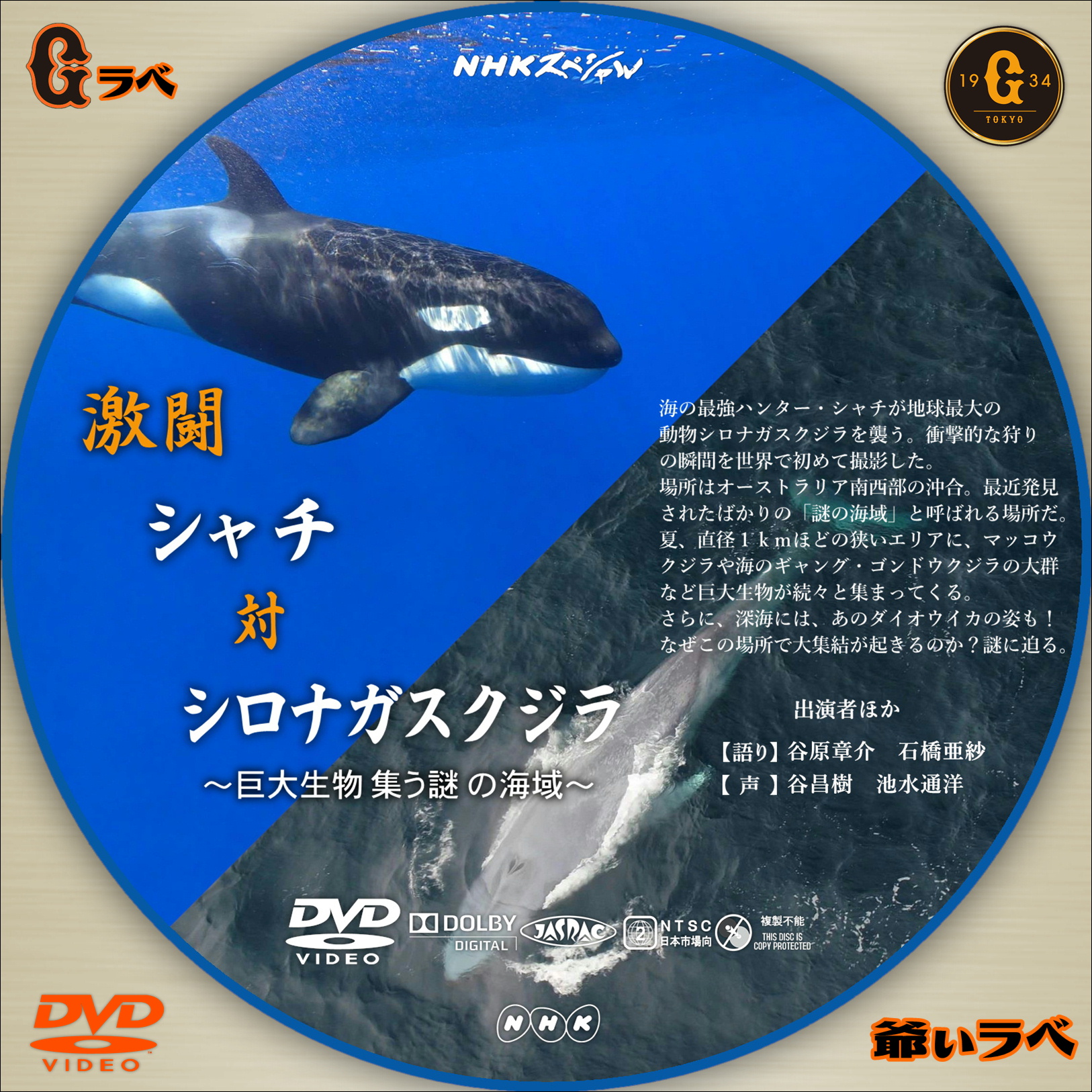 NHK 激闘 シャチ対シロナガスクジラ（DVD）