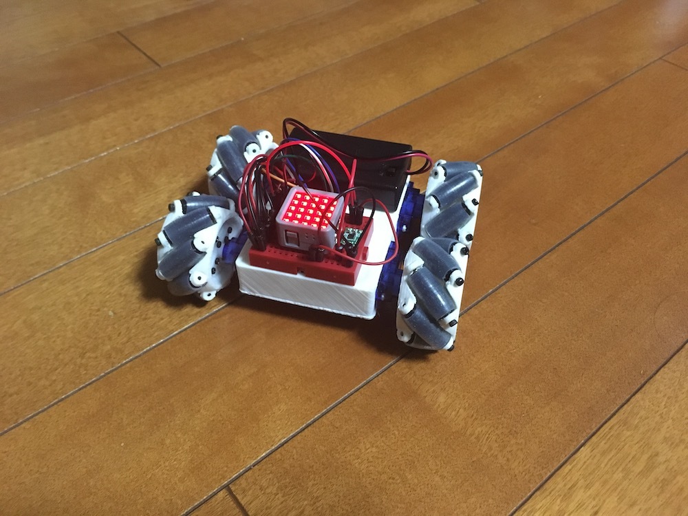 自作メカナムホイール・ローバーM5Atomに換装 - 極力ローコスト ロボット製作 ブログ