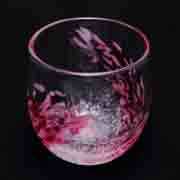 たるグラス桜流　琉球ガラス