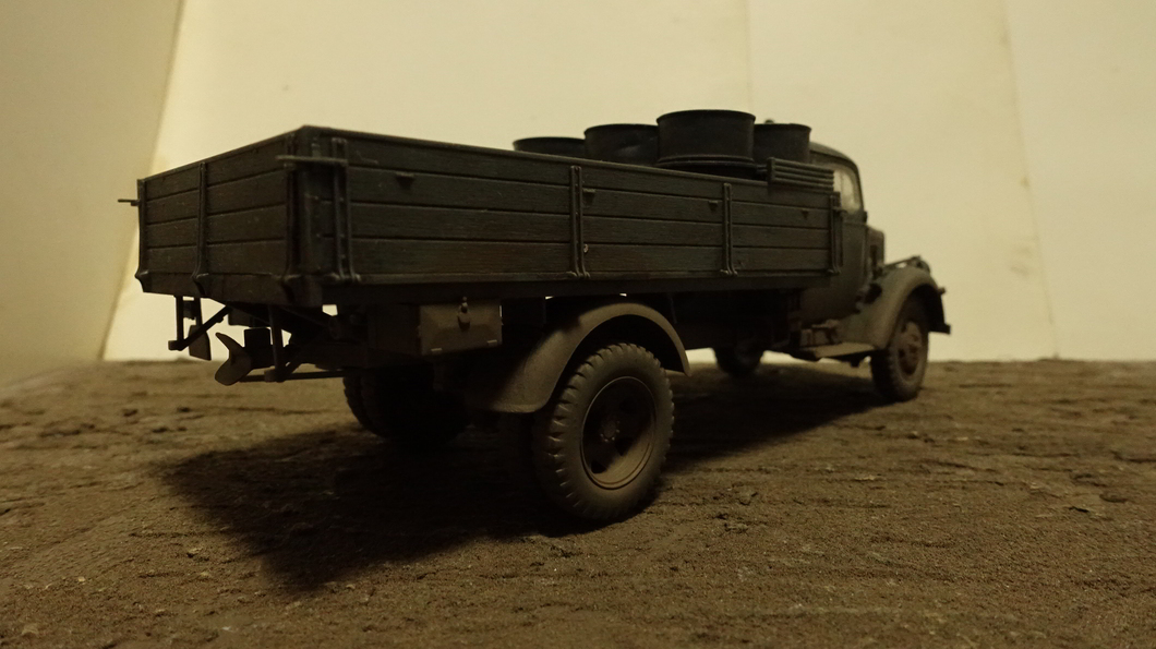 タミヤのミリタリーミニチュアシリーズ No291 ドイツ軍 ３トン カーゴトラック その７