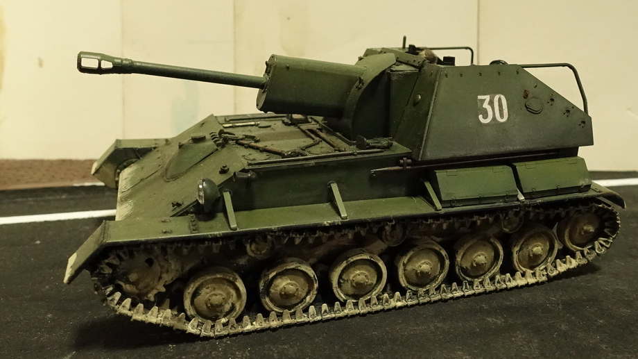タミヤのミリタリーミニチュアシリーズ  No.348 ソ連軍 SU-76M自走砲車 戦車兵 その２